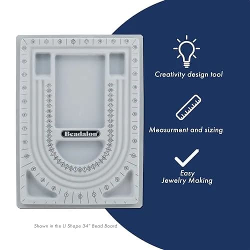 Beadalon U-Shape Bead Design Board with Storage Bins & Measurement Markings - 34 inch (86.4 cm) thumbnail 2