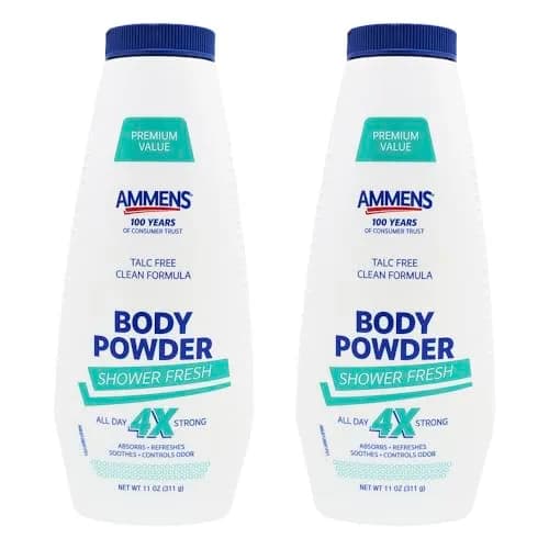 AMMENS Powder Shower Fresh 11 oz | Absorbs Moisture & Keeps Skin Dry All Day thumbnail 1