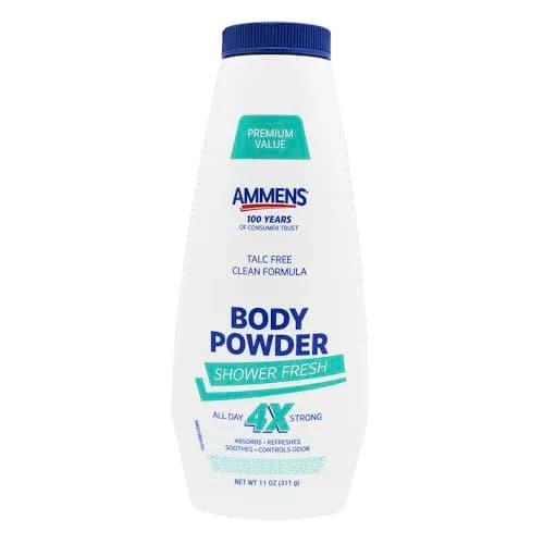 AMMENS Powder Shower Fresh 11 oz | Absorbs Moisture & Keeps Skin Dry All Day thumbnail 2