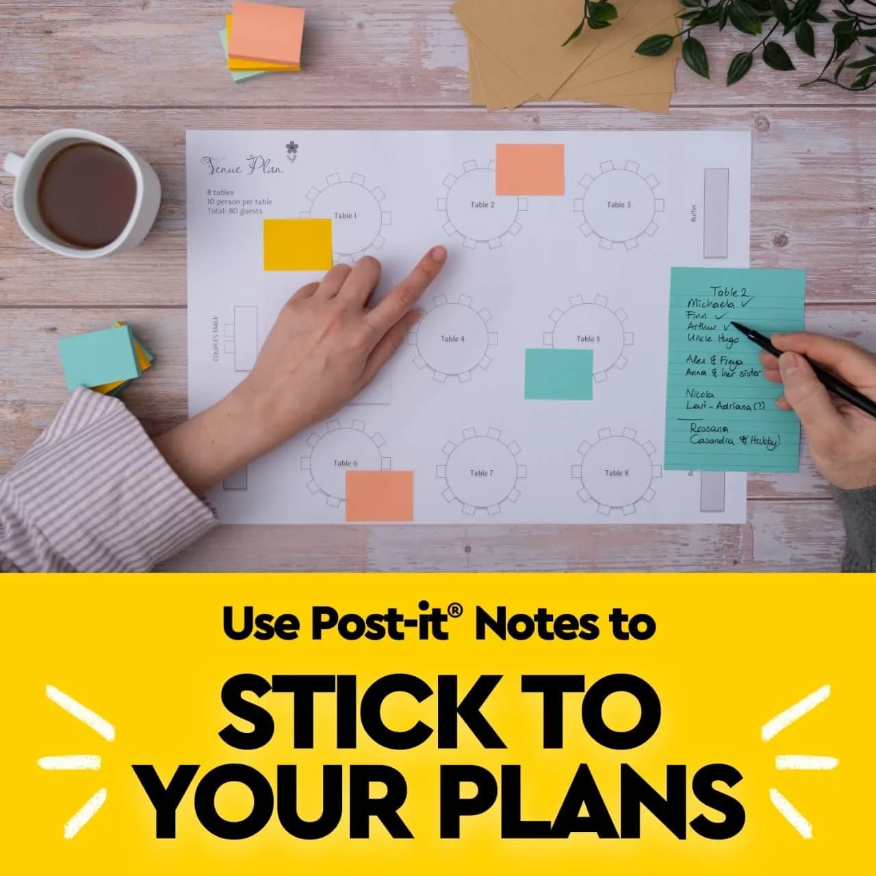 Post-it Beachside Café Collection Notes, 1 3/8 in x 1 7/8 in, 24 Pads | Value Pack Self-Stick Note - view 8
