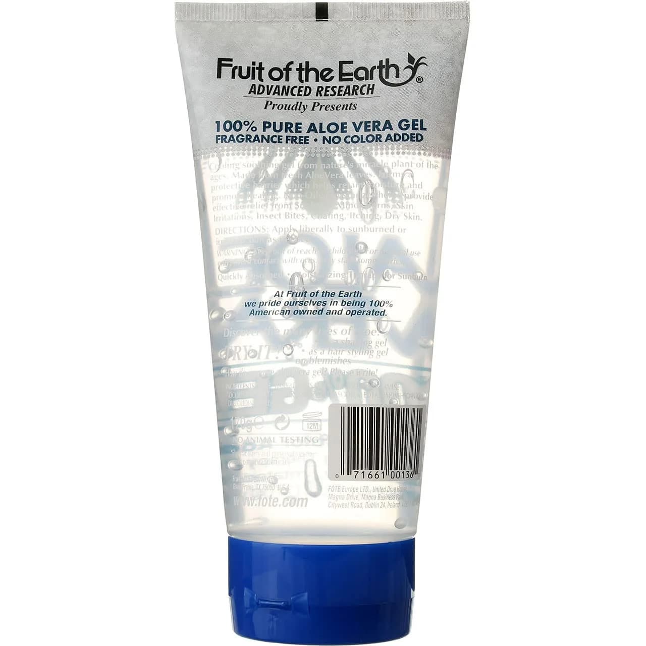 Fruit of the Earth Aloe Vera Gel 12 oz (355 ml) | Cooling & Soothing for Sun-Exposed Skin - view 2