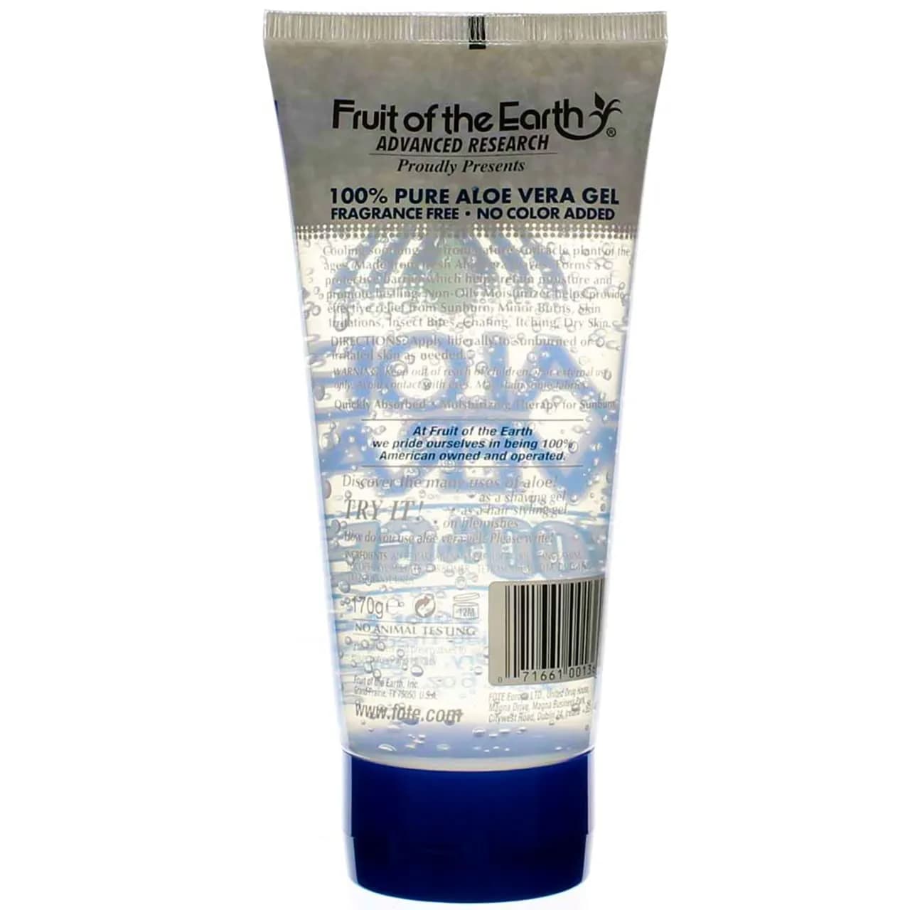 Fruit of the Earth Aloe Vera Gel 12 oz (355 ml) | Cooling & Soothing for Sun-Exposed Skin - view 3