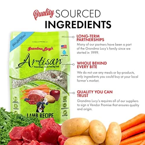 Grandma Lucy's Artisan Dog Food Grain Free Lamb 10Lb | Natural, Freeze-Dried, All Life Stages thumbnail 4