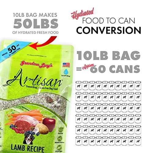 Grandma Lucy's Artisan Dog Food Grain Free Lamb 10Lb | Natural, Freeze-Dried, All Life Stages thumbnail 5