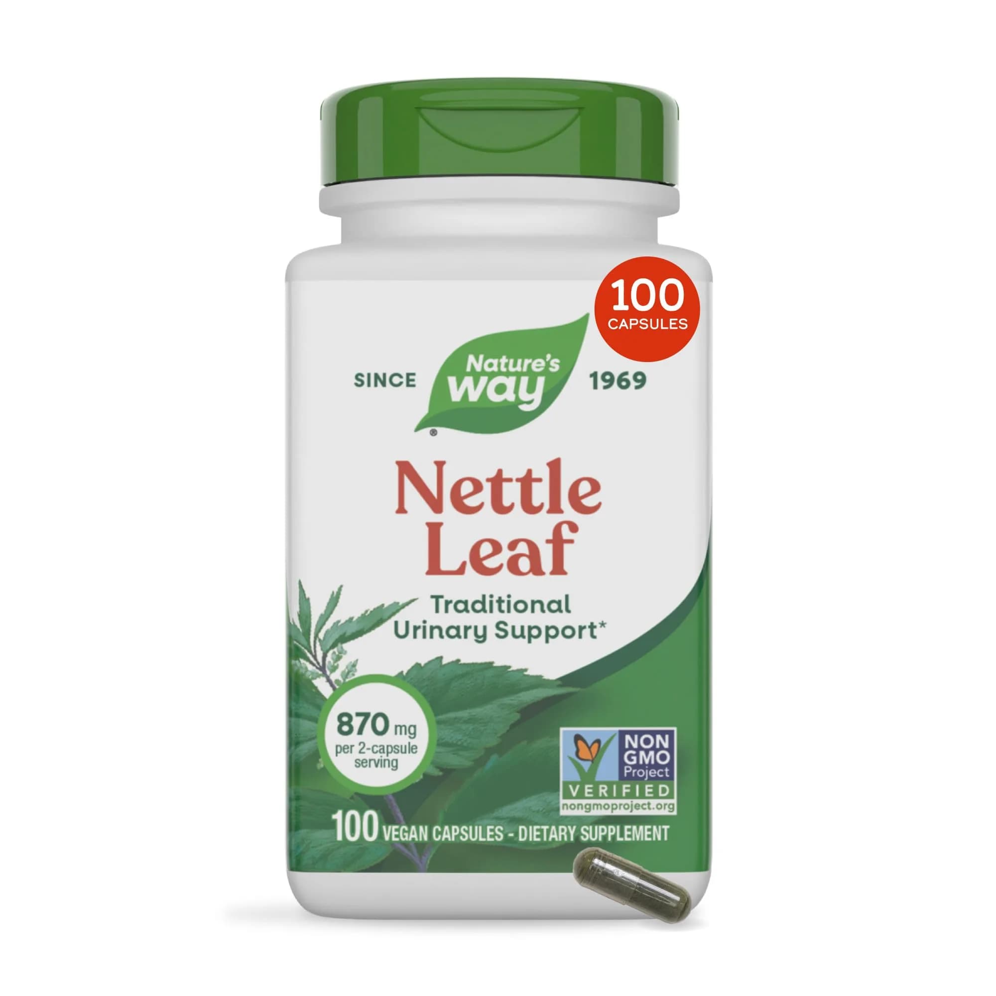Nature's Way Nettle Leaf Urinary Support Supplement 100 Count | Traditional Herbal Wellness - main product image