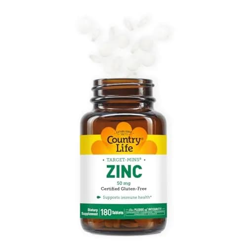 Country Life Target-Mins Zinc 50 mg 180 Tablets | Supports Immune & Protein Health thumbnail 6