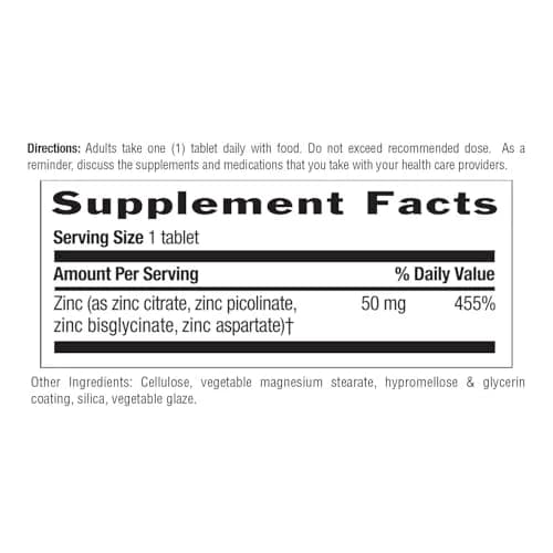 Country Life Target-Mins Zinc 50 mg 180 Tablets | Supports Immune & Protein Health thumbnail 3