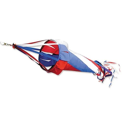 Premier Kites Wind Garden Spinsock Patriotic 12-Inch | Kinetic Wind Sculpture for Garden & Patio thumbnail 1