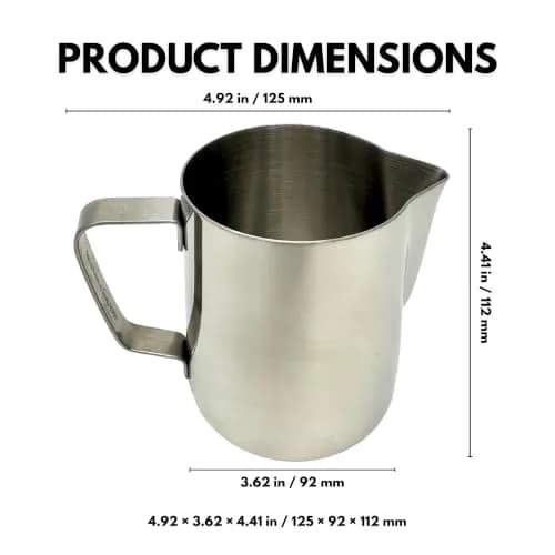 Rattleware 20oz Stainless Steel Latte Art Pitcher | Commercial-Grade Milk Frothing Tool thumbnail 5