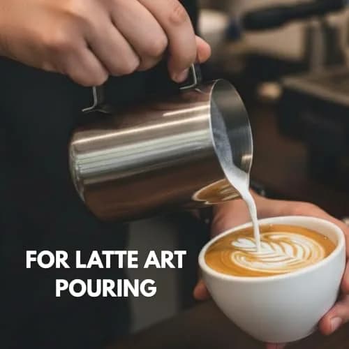 Rattleware 20oz Stainless Steel Latte Art Pitcher | Commercial-Grade Milk Frothing Tool thumbnail 2