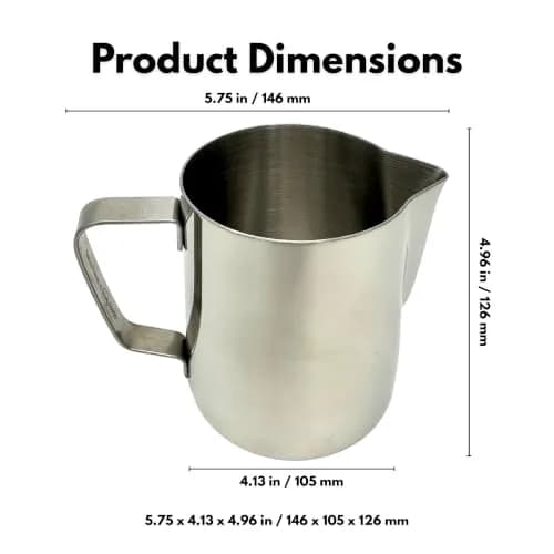 Rattleware 32oz Stainless Steel Latte Art Pitcher | Commercial Grade Milk Frothing Tool thumbnail 5