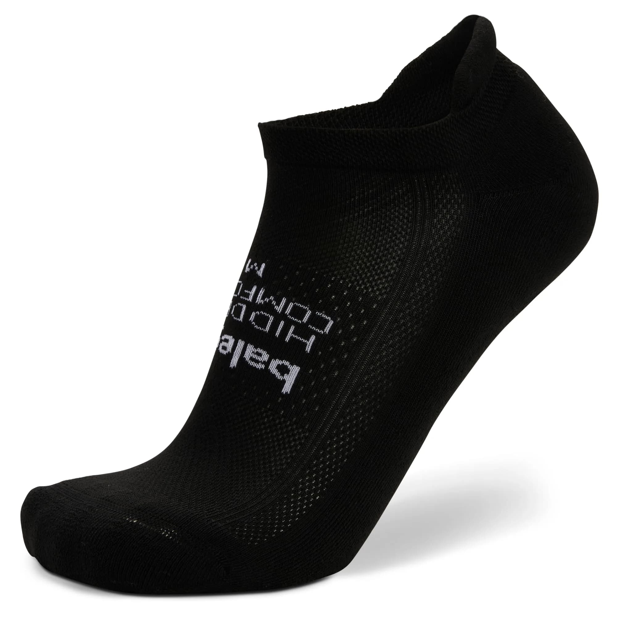 Balega Hidden Comfort No Show Athletic Running Socks for Men and Women, X-Large (200 Needle-Count, 0.068 kg) — Black