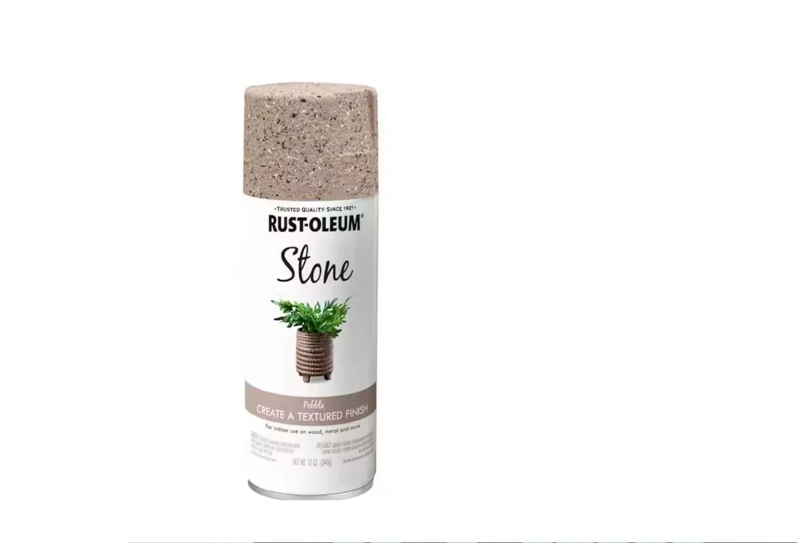 Rust-Oleum Stone Creations Spray Paint 12 oz (355 ml) Bleached Stone | Textured Finish for Indoor Surfaces — Pebble / 12 Ounce