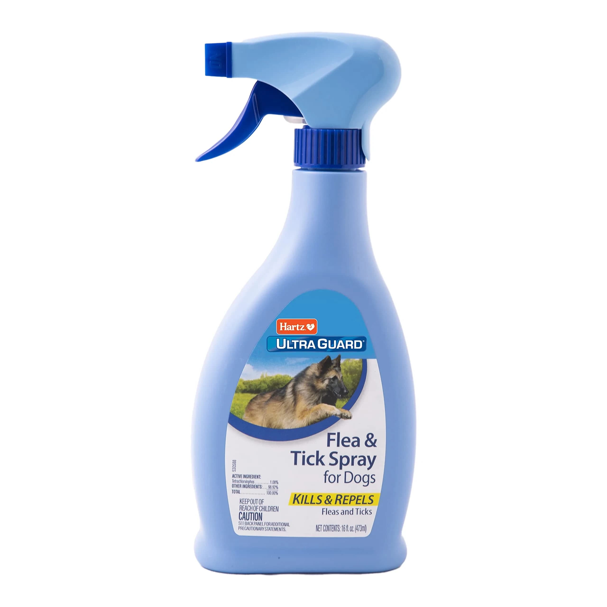 Hartz UltraGuard Flea and Tick Dog Spray 473ml (16 Fl Oz) | Kills and Repels Fleas and Ticks