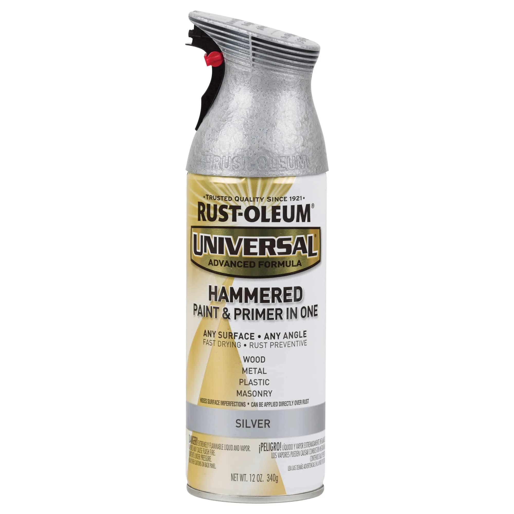 Rust-Oleum Universal All Surface Hammered Silver Spray Paint, 12 oz (Pack of 1) - main product image