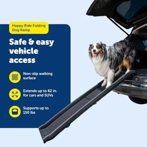 PetSafe Folding Dog Ramp Supports 150 lbs | Portable, Foldable, High-Traction thumbnail 4