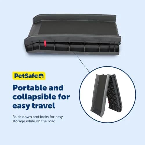 PetSafe Folding Dog Ramp Supports 150 lbs | Portable, Foldable, High-Traction thumbnail 6