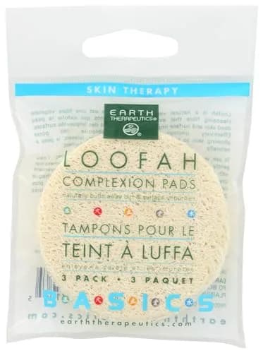 Earth Therapeutics Complexion Pads Loofah | Natural Exfoliation for Face & Body (70-120 chars) thumbnail 1