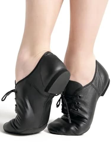 Capezio Women's E Series Jazz Oxford 3.5 W US | Non-Slip Leather Dance Shoe for Women thumbnail 2