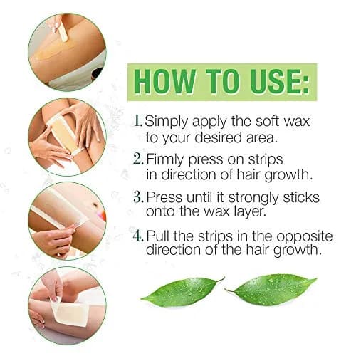 Clean + Easy Muslin Wax Strips – Extra Large Wax Roll for Full Body & Facial Hair Removal, 3.5" x 40 Yards thumbnail 6