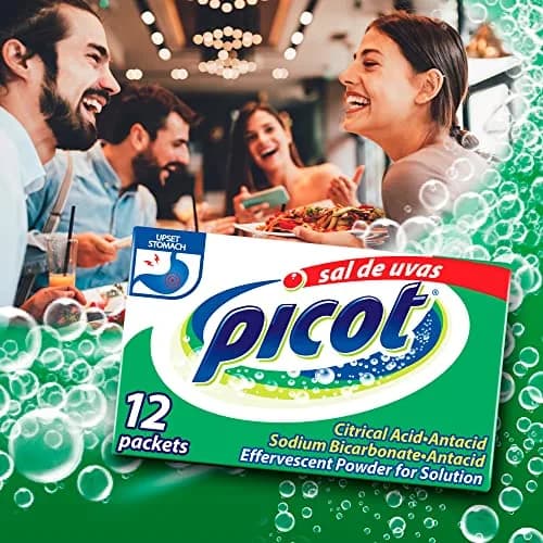 SAL DE UVAS PICOT Effervescent Antacid Powder, 12 Packets | Fast Heartburn Relief, 12 Sachets thumbnail 2