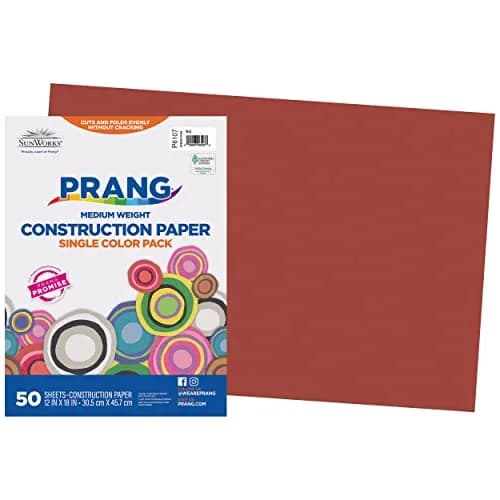 Prang Red Construction Paper 12" x 18" (50 Sheets) | Heavyweight Art Paper for Crafts - main product image