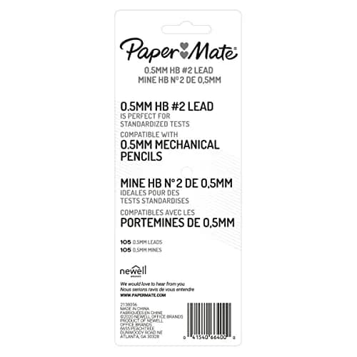 Paper Mate Mechanical Pencil Refills 0.5mm HB #2 | Long Lead for Standardized Tests & Office Use thumbnail 3