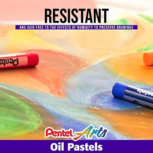 Pentel Arts Oil Pastel Set, Assorted Colors, Set of 36 | Blendable Artist Quality thumbnail 5