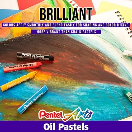 Pentel Arts Oil Pastel Set, Assorted Colors, Set of 36 | Blendable Artist Quality thumbnail 3