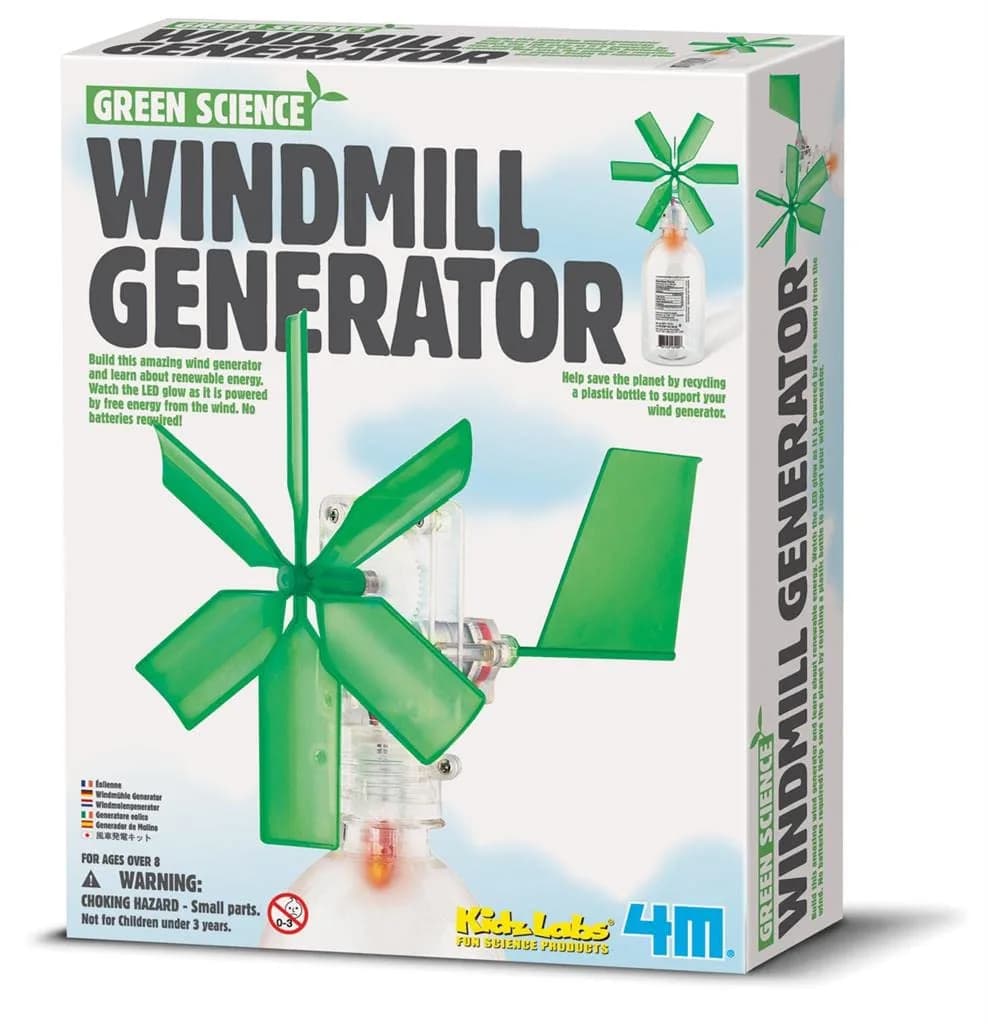 4M Green Science Windmill Generator Kit 5-inch | DIY Renewable Energy Science Kit for Ages 8+ - view 7