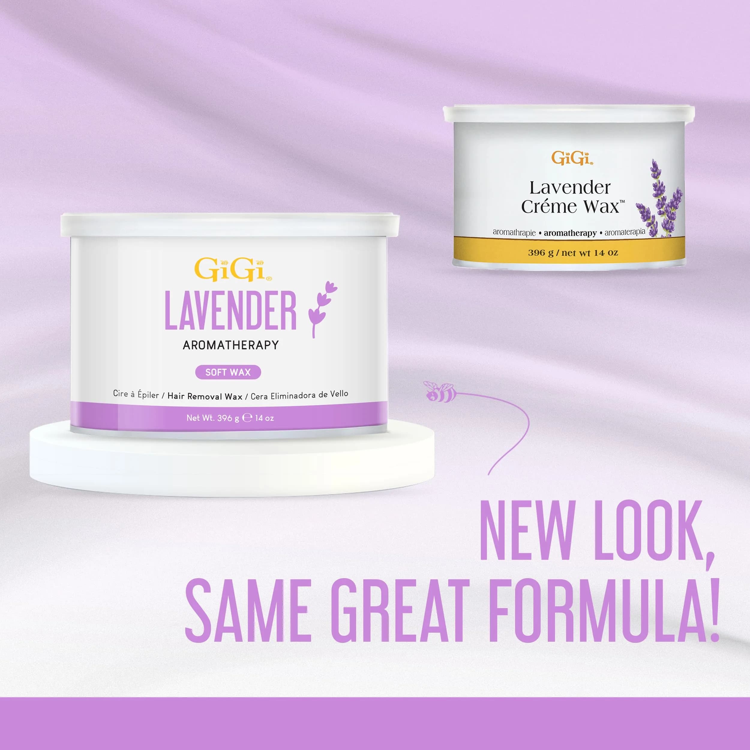 GiGi Lavender Crème Wax for Sensitive Skin, Face & Body 397g (14 oz) | Soft Wax for Fine to Medium Hair Removal - view 4