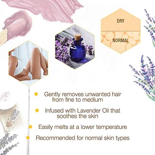 GiGi Lavender Crème Wax for Sensitive Skin, Face & Body 397g (14 oz) | Soft Wax for Fine to Medium Hair Removal thumbnail 2