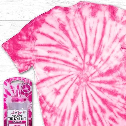 Tulip One-Step Tie-Dye Kit Fuchsia Liquid Fabric Dye 120ml (4 fl oz) | Vibrant Colors for Cotton, Rayon, Silk, Wool thumbnail 3