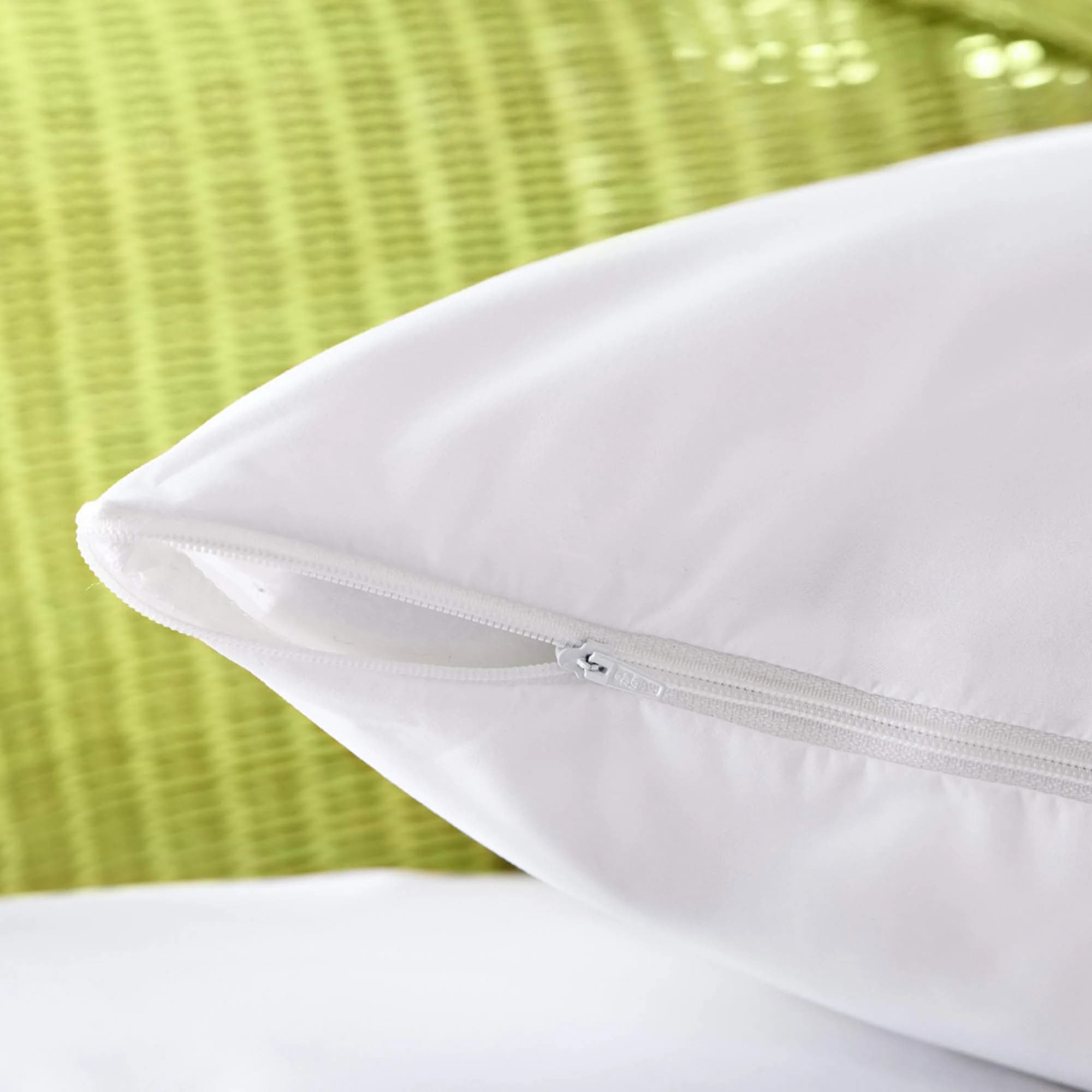 Aller-Ease Breathable Cotton Pillow Protector Queen 76cm x 51cm (30" x 20") | Allergy Protection & Extended Pillow Life - view 5