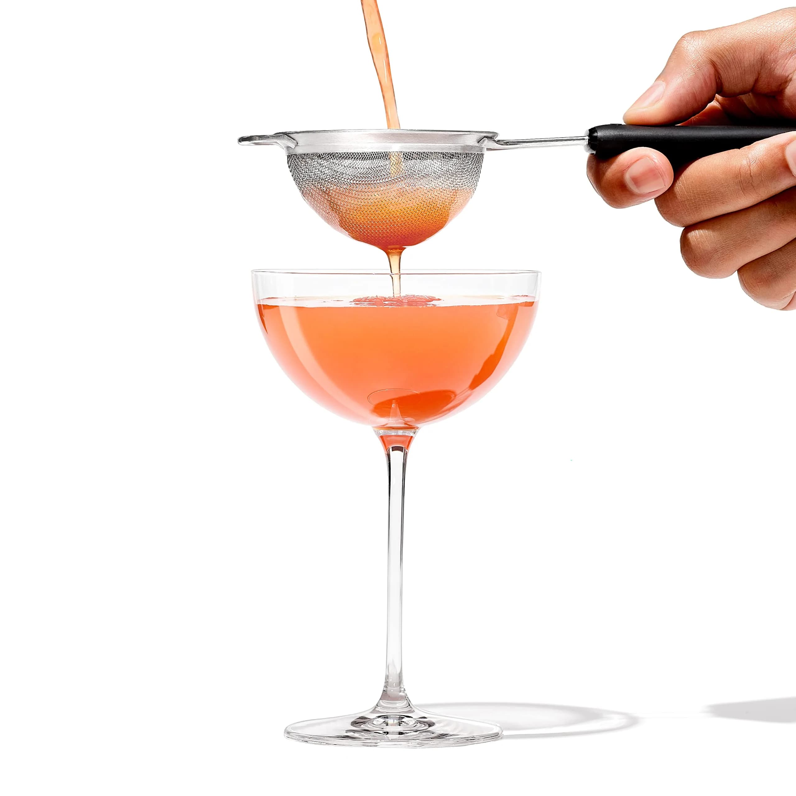 OXO Good Grips 3-Inch Mini Strainer (7.5 cm) | Fine Mesh for Citrus Juice, Tea & Powders - view 2