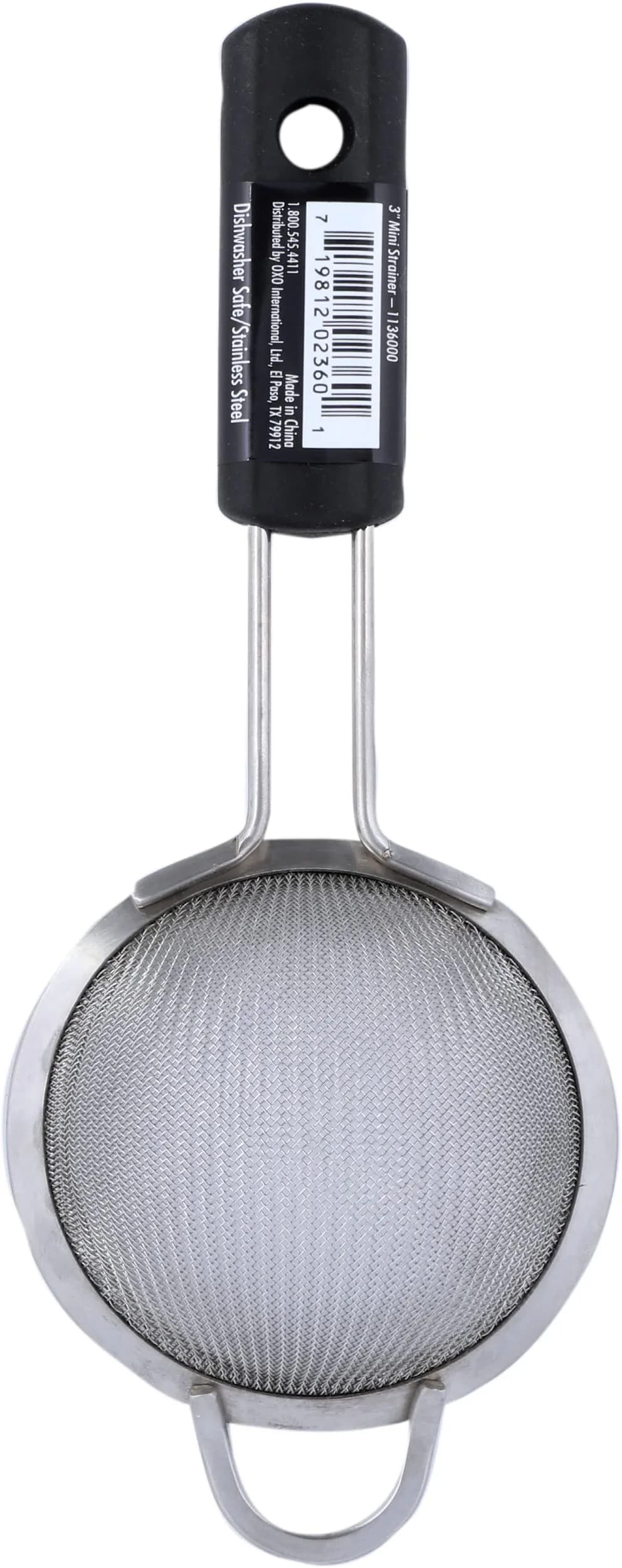 OXO Good Grips 3-Inch Mini Strainer (7.5 cm) | Fine Mesh for Citrus Juice, Tea & Powders - view 4
