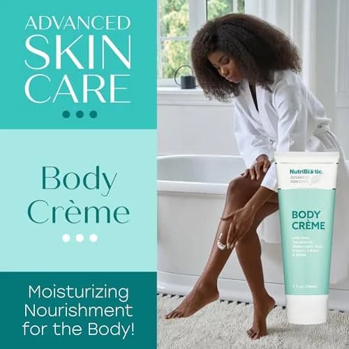 NutriBiotic Advanced Skin Care Body Crème 8 Fl Oz | Nourishing for Soft & Silky Skin, Vegetarian & Paraben-Free thumbnail 4