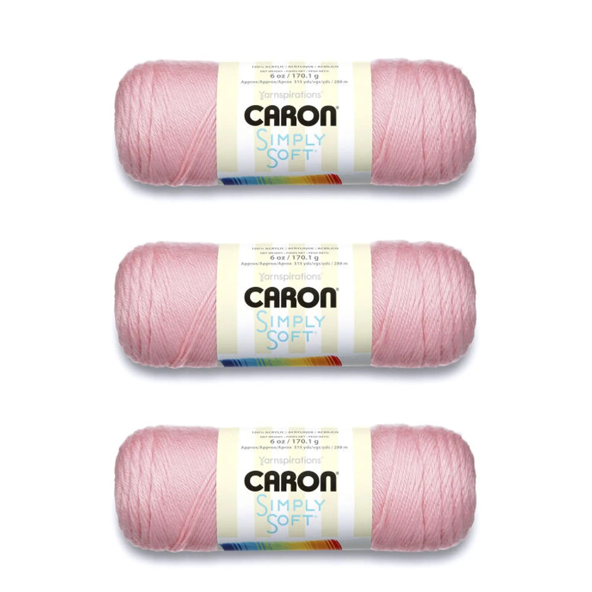 Caron Simply Soft Solids Yarn 6 oz Pink | Unmatched Softness & Easy Care