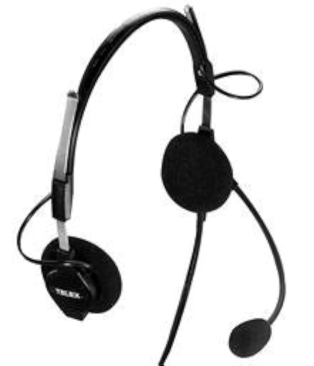 Telex Airman 750 Aviation Headset | FAA TSO Approved, Noise Cancelling, Fixed Wing GA Dual Plug — Black