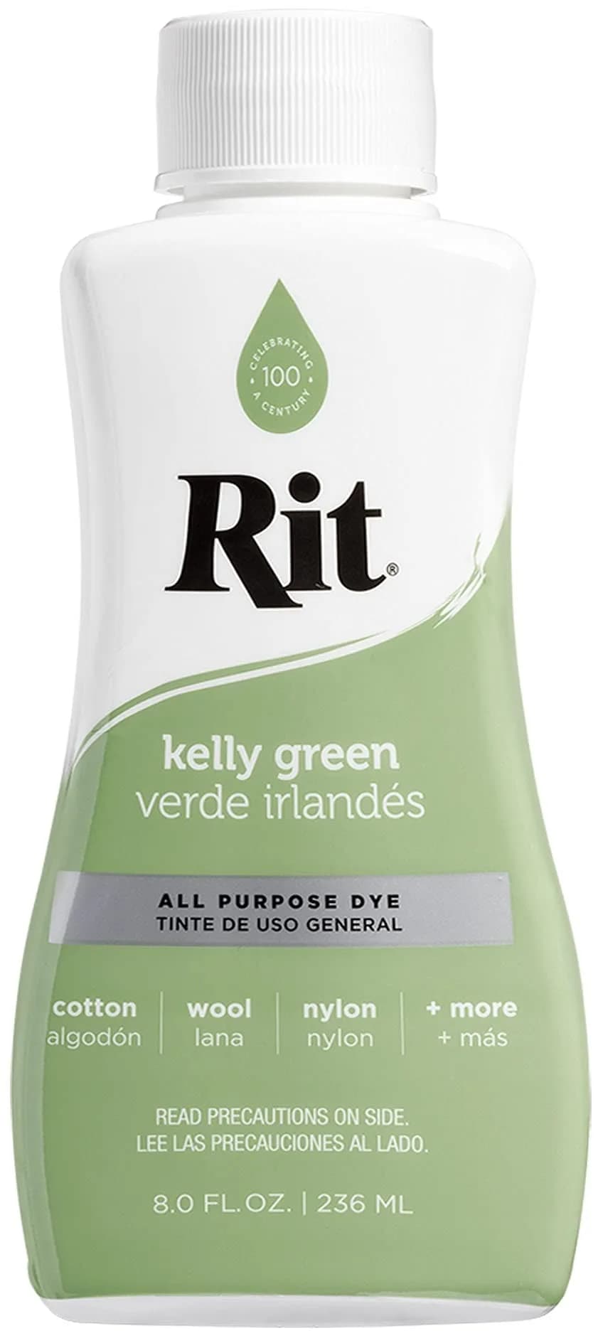 Rit All-Purpose Liquid Fabric Dye, Pearl Gray 237ml (8 Fl Oz) | Concentrated Formula for Cotton, Linen, Silk, Wool, Rayon, Nylon - main product image