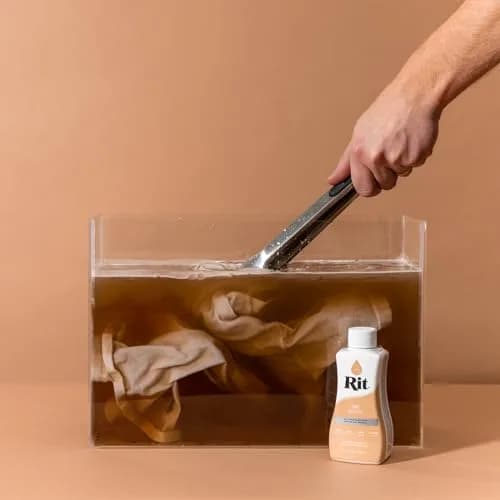 Rit All-Purpose Liquid Fabric Dye, Tan 237ml (8 Fl Oz) - Concentrated Color for Cotton, Linen, Silk, Wool, Rayon, Nylon thumbnail 2