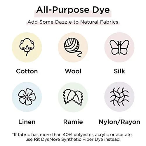 Rit All-Purpose Powder Dye, Wine, 31.9 g (1.125 oz) | Vibrant Color for All Fabrics thumbnail 3
