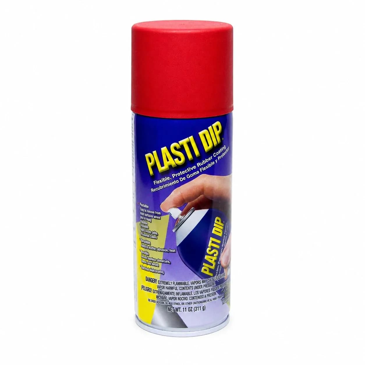 Plasti Dip Spray Red 311ml (11 Ounce) | Peelable Rubber Coating for Tools, Wheels & DIY Projects - main product image