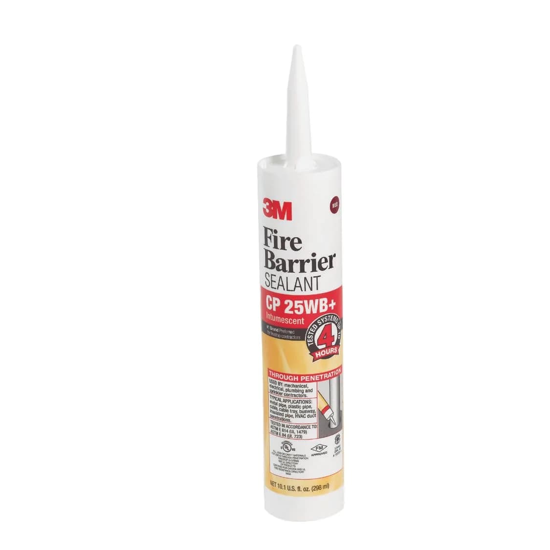 3M Fire Barrier Sealant CP 25WB+ 300ml (10.1 fl oz) | Tested to 4-Hour Fire Rating - main product image