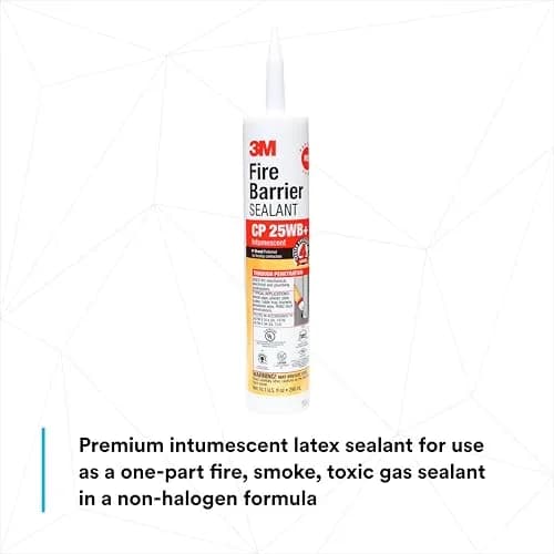 3M Fire Barrier Sealant CP 25WB+ 300ml (10.1 fl oz) | Tested to 4-Hour Fire Rating thumbnail 5