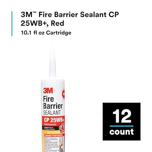 3M Fire Barrier Sealant CP 25WB+ 300ml (10.1 fl oz) | Tested to 4-Hour Fire Rating thumbnail 2