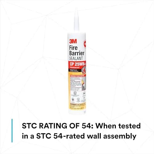 3M Fire Barrier Sealant CP 25WB+ 300ml (10.1 fl oz) | Tested to 4-Hour Fire Rating thumbnail 3