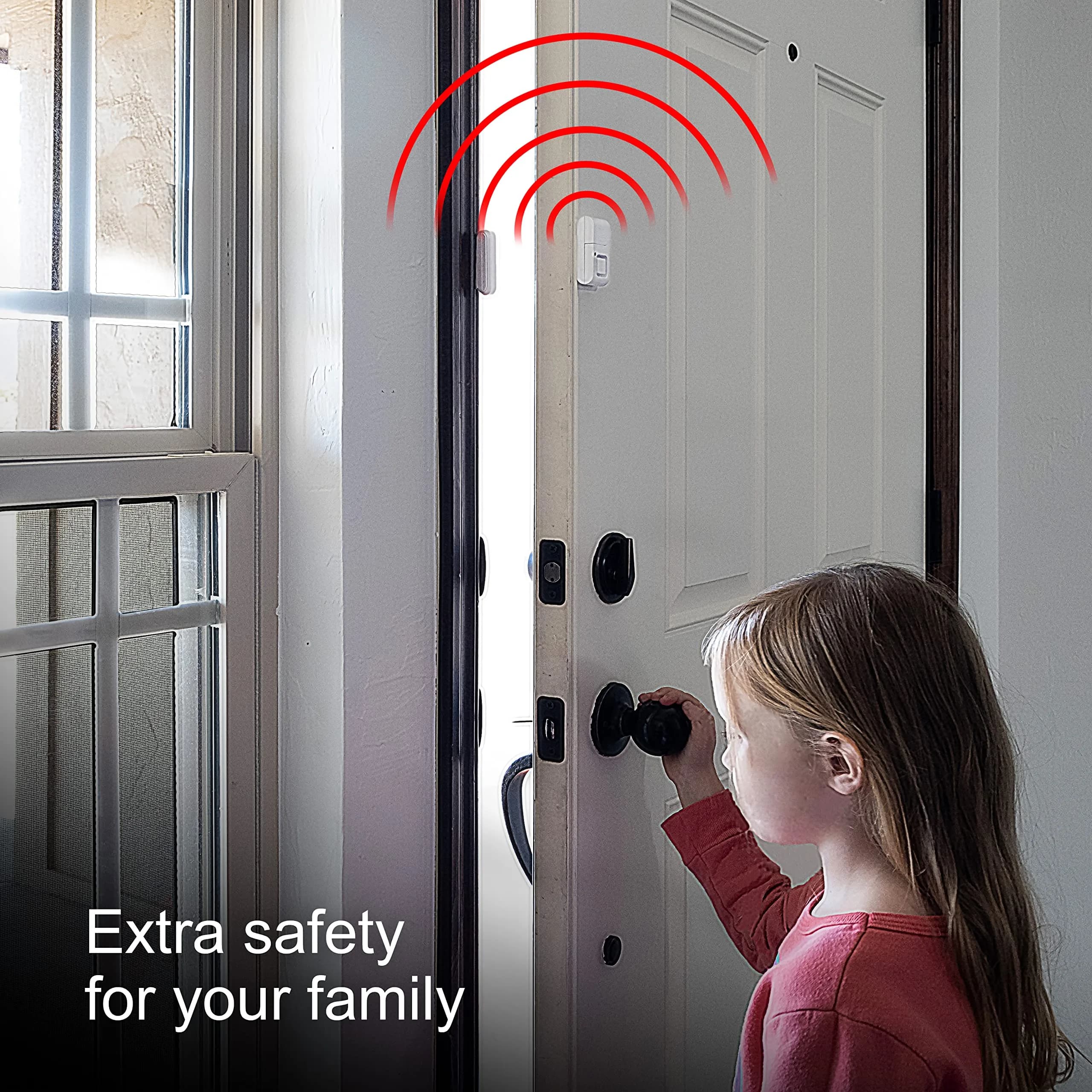 UltraPro Wireless Window and Door Alarm, 2 Pack, 120dB Siren & Chime | White - view 5