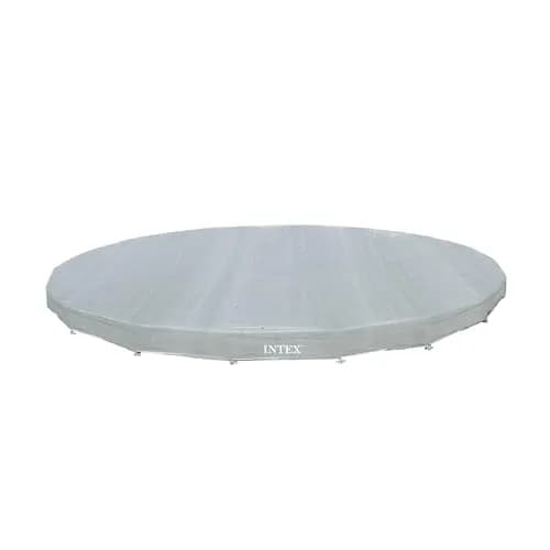 Intex Deluxe Pool Cover for 18ft Round Ultra XTR Pools | UV-Resistant, Rope Tie, 8in Overhang thumbnail 1