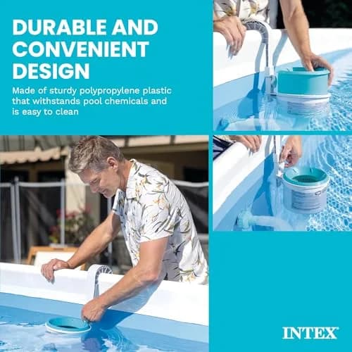 Intex Deluxe Wall Mount Pool Surface Automatic Skimmer 8.25 in L x 9.5 in W x 13 in H | Keeps Pool Clean Automatically thumbnail 5